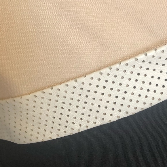 Wai Ming Black Dress with Leather and Mesh Details - Picture 10 of 15